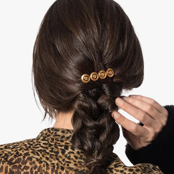 VERSACE Medusa Logo Slide Pin Hair Accessory - Picture 3 of 12